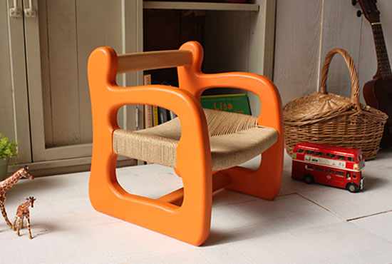 Child chair-オレンジ